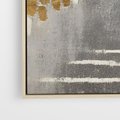 Obraz w ramie 50x50 - Malowane impresje zmysłów - abstrakcyjne plamy, linie - rama drewno