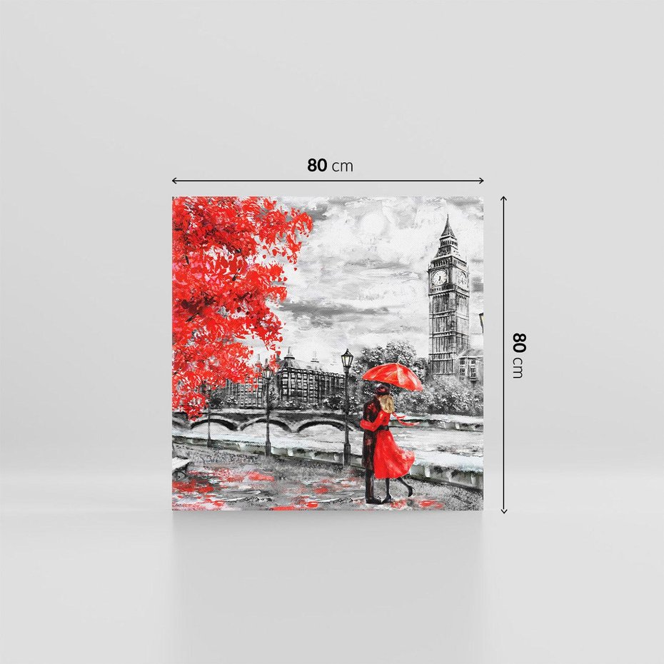 Obraz na płótnie 80x80 - Big Ben w Londynie - londyn, big ben