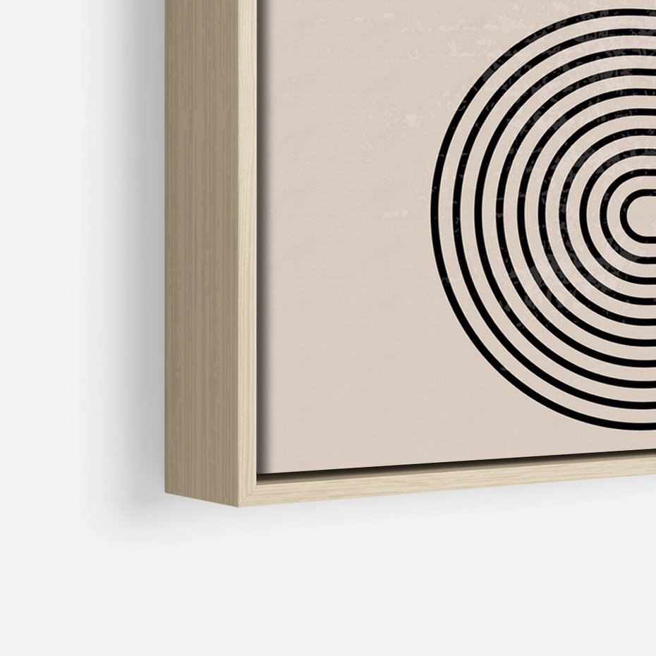 Obraz w ramie 70x100 - Bezgraniczne Odbicia - abstrakcyjne linie, geometria - rama drewno