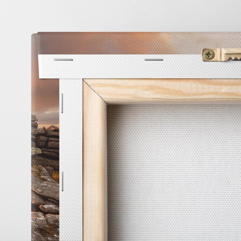 Obraz na płótnie 120x80 - Skały oplątane słońcem - skały, słońce