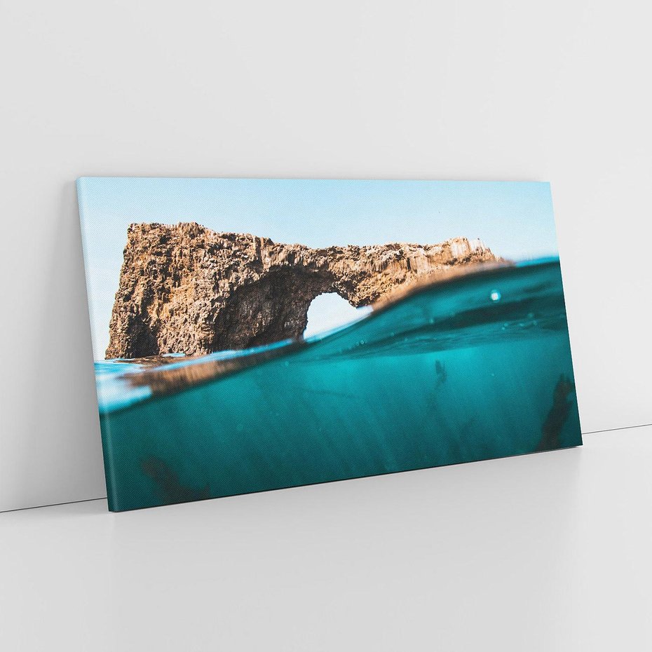 Obraz na płótnie 100x50 - Tajemnicza Podwodna Kraina - fotografia, podwodna jaskinia