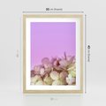 Plakat w ramie 30x40 - Kwiatowa Uroda - kwiaty, hortensje - rama drewno
