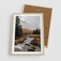Plakat w ramie 50x70 - W Górskiej Dolinie - artystyczna fotografia, las - rama drewno