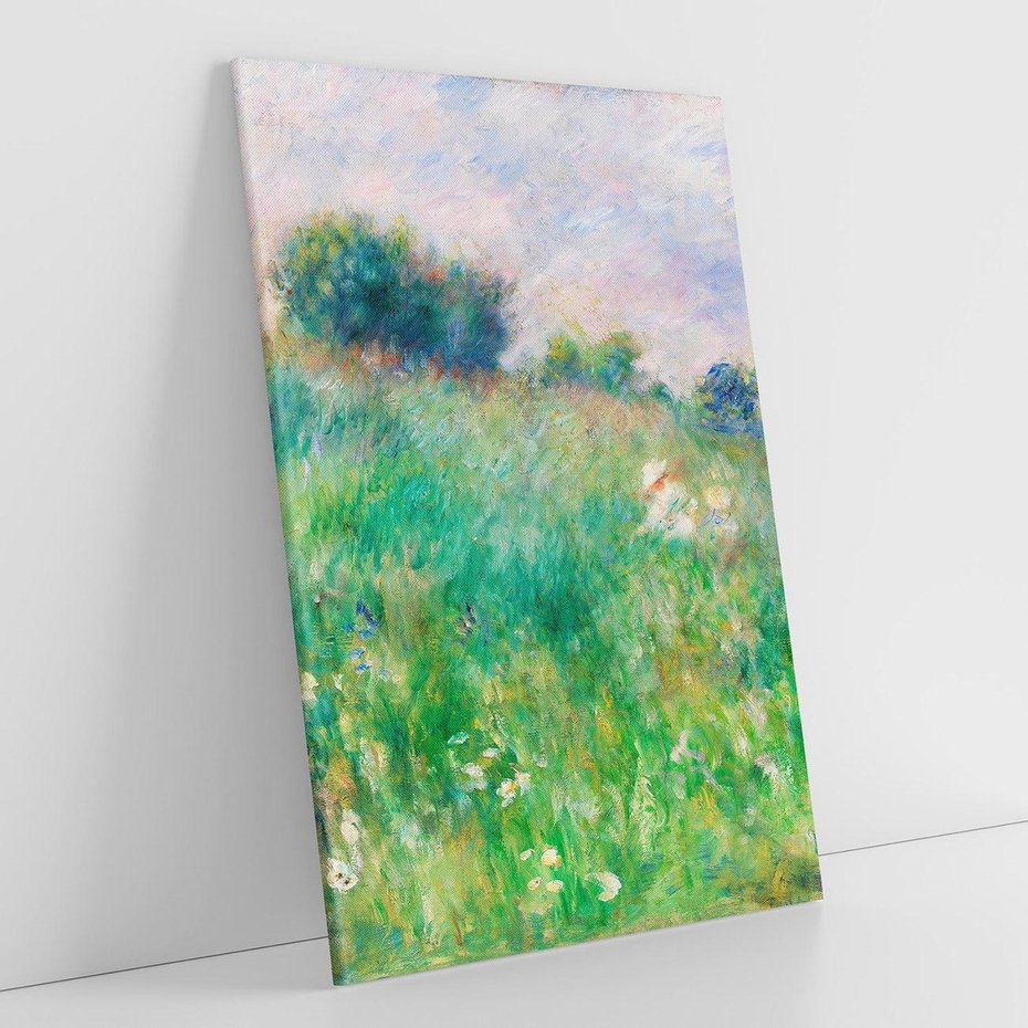 Obraz na płótnie 80x120 - "Łąka (La Prairie)" (1880) Pierre-Auguste Renoir - Reprodukcja - reprodukcja, obraz na płótnie
