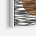 Obraz w ramie 80x80 - Okrąg Mocy - boho obraz, geometria - rama biała