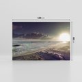 Obraz na płótnie 120x80 - Plaża Morza i Zachód Słońca - plaża, morze
