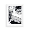 Plakat w ramie 30x40 - Wznoszący się Wysoko - architektura, wysoki wieżowiec - rama biała