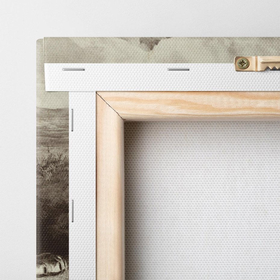 Obraz na płótnie 140x70 - "Królewski Tygrys" Eugène Delacroix - Reprodukcja - reprodukcja, obraz na płótnie