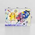 Obraz na płótnie 120x80 - "Żółty-Czerwony-Niebieski" Wassily Kandinsky - Reprodukcja - reprodukcja, obraz na płótnie