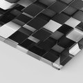 Obraz na płótnie 120x80 - Abstrakcyjna Szachownica: Gra Kolorów w 3D - 3D, abstrakcja