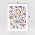 Plakat bez ramy 30x40 - Eksploracja Etnicznych Granic - kolorowe etniczne wzory, tęczowe żywe kolory