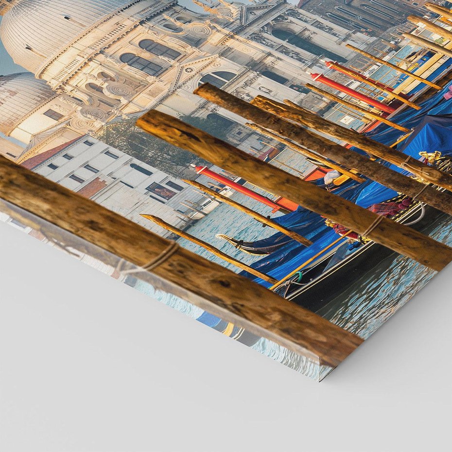 Obraz na płótnie 30x30 - Urok Wenecji - fotografia, przystań w Wenecji