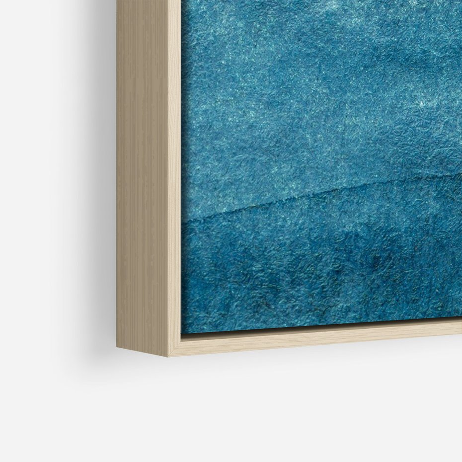 Obraz w ramie 50x70 - Kolorowe fale akwareli - akwarela, fale - rama drewno