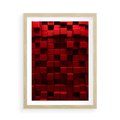 Plakat w ramie 50x70 - Geometryczne 3D: wizja przestrzeni - geometryczne, 3D - rama drewno