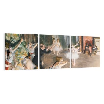 Obraz na płótnie 90x30 - The Rehearsal Onstage (1874), Edgar Degas - Reprodukcja - reprodukcja, obraz na płótnie
