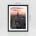 Plakat w ramie 30x40 - Nowojorskie Wieżowce - Nowy York, wieżowce - rama czarna