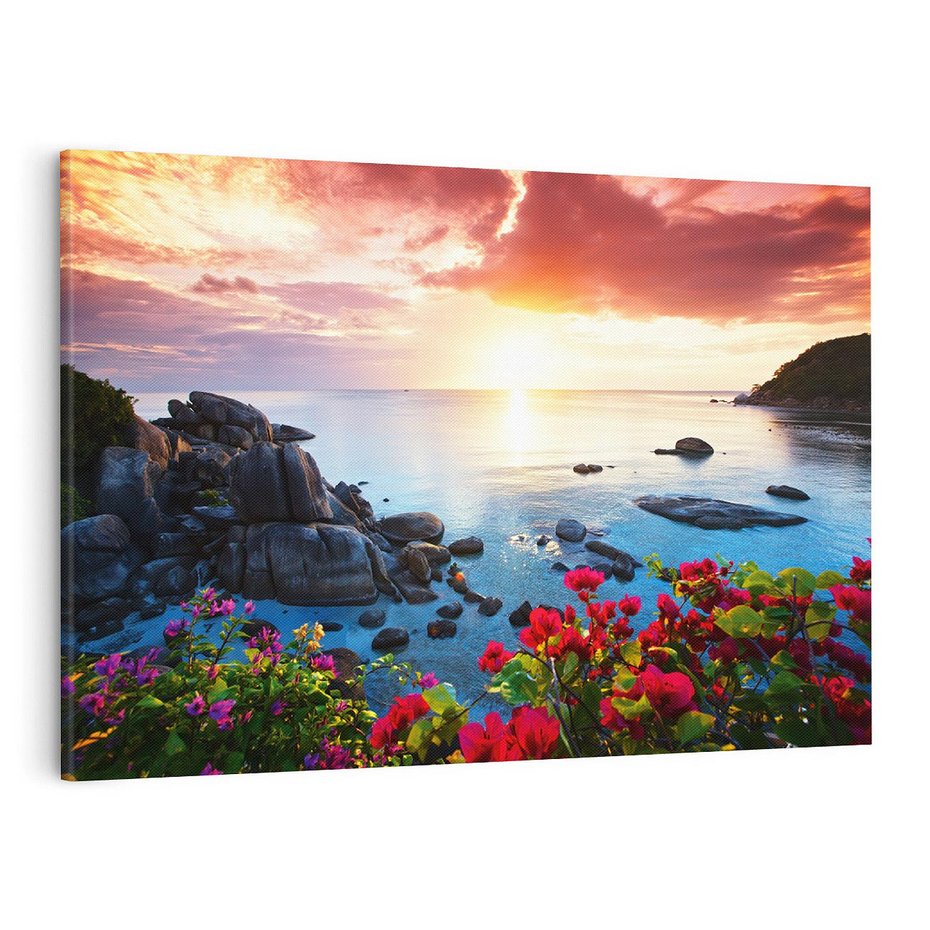 Obraz na płótnie 70x50 - Rajskie plaże Tajlandii - Tajlandia, plaża