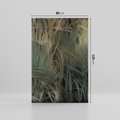 Obraz na płótnie 80x120 - Światło w mroku duszy - liście traw, mroczny klimat