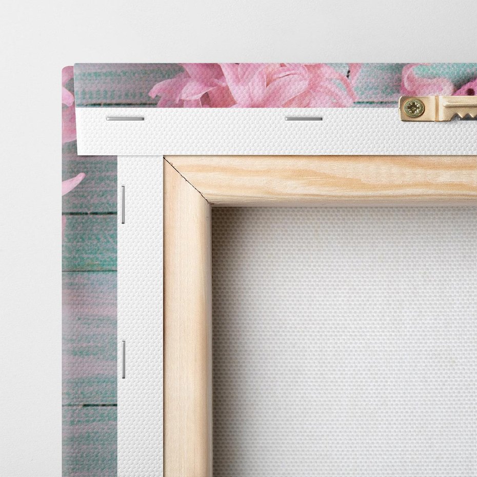 Obraz na płótnie 70x70 - Hiacynty w Kwiatowej Kompozycji - hiacynty, kwiaty