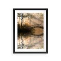 Plakat w ramie 30x40 - Romantyczny Mostek - mostek, romantyczny - rama czarna