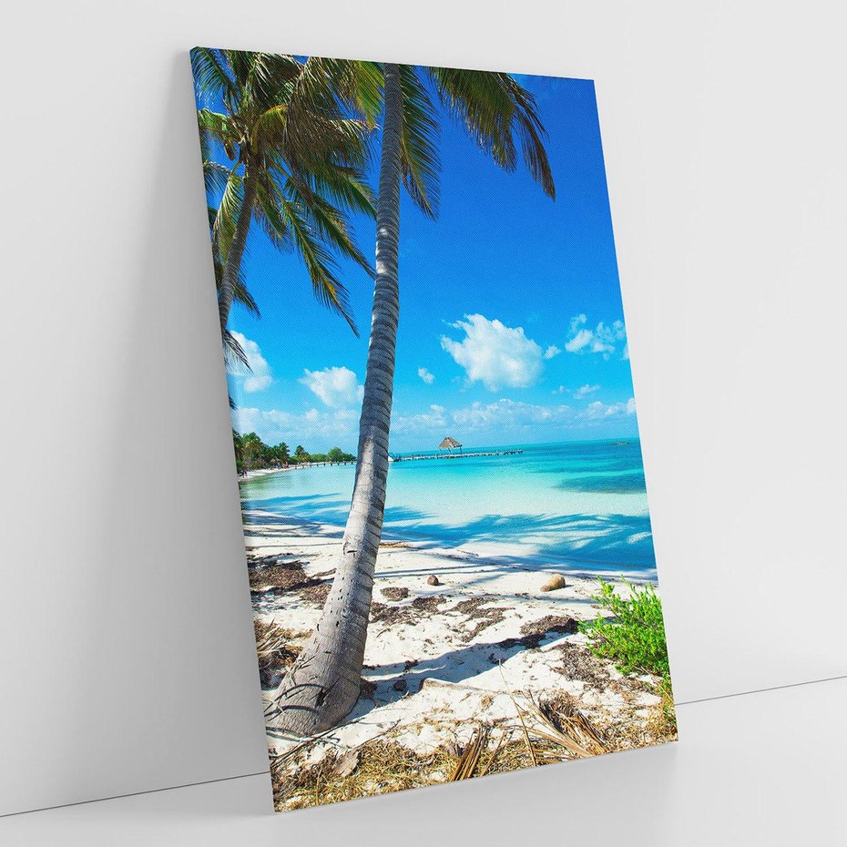 Obraz na płótnie 70x100 - Raj na Tropikalnej Wyspie - tropikalna, wyspa