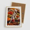 Plakat w ramie 50x70 - Smakowite Aromaty - przyprawy, kuchnia - rama drewno