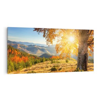Obraz na płótnie 120x60 - Bliskość natury - góry, drzewo