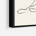 Obraz w ramie 70x100 - Akt w Minimalizmie - kobieta akt, minimalizm - rama czarna