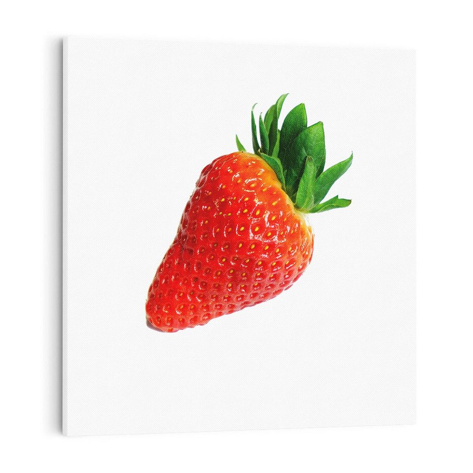 Obraz na płótnie 70x70 - Truskawka - Owocowa Rozkosz - truskawka, owoc
