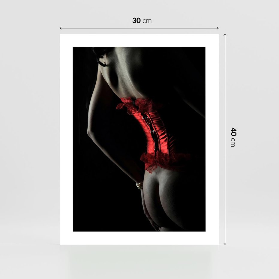 Plakat bez ramy 30x40 - Piękno i Siła - akt, kobieta