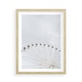 Plakat w ramie 50x70 - Karuzela Młyńska: Nostalgiczne Koło - młyńskie koło, karuzela - rama drewno
