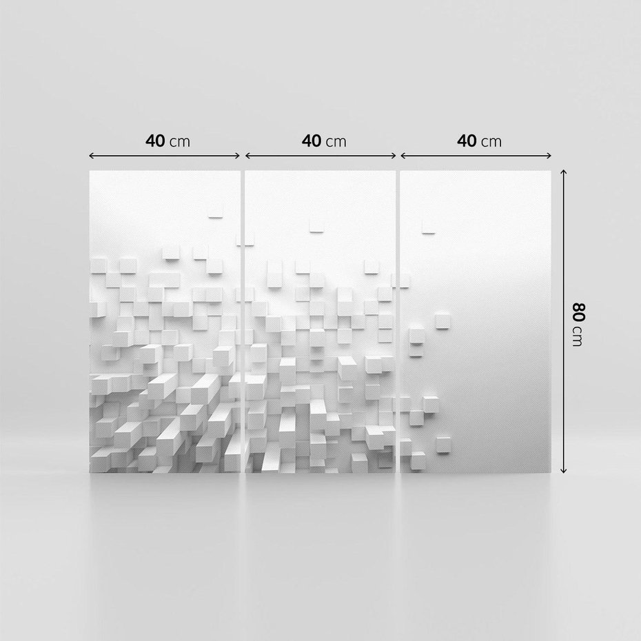 Obraz na płótnie 120x80 - Głębia abstrakcji - ściana, 3D