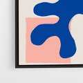 Obraz w ramie 70x100 - Bezczasowe Pastelowe Plamy - abstrakcja, nowoczesny plakat - rama czarna
