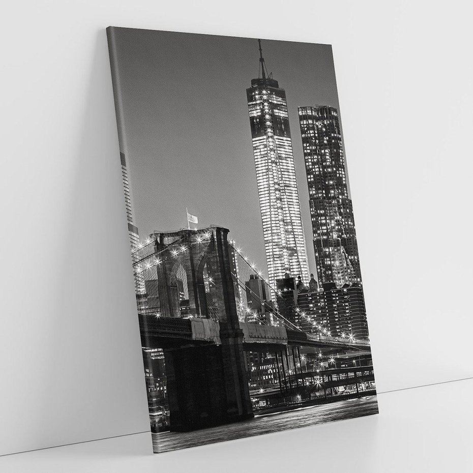 Obraz na płótnie 50x70 - Most nad Manhattańskim Skarbem - most, Nowy Jork