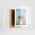 Plakat w ramie 40x50 - Uczucie W Pełnym Rozkwicie - kwiaty, romantyczne - rama biała