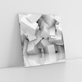 Obraz na płótnie 60x60 - Odkryj niezwykłą formę - 3D, abstrakcja