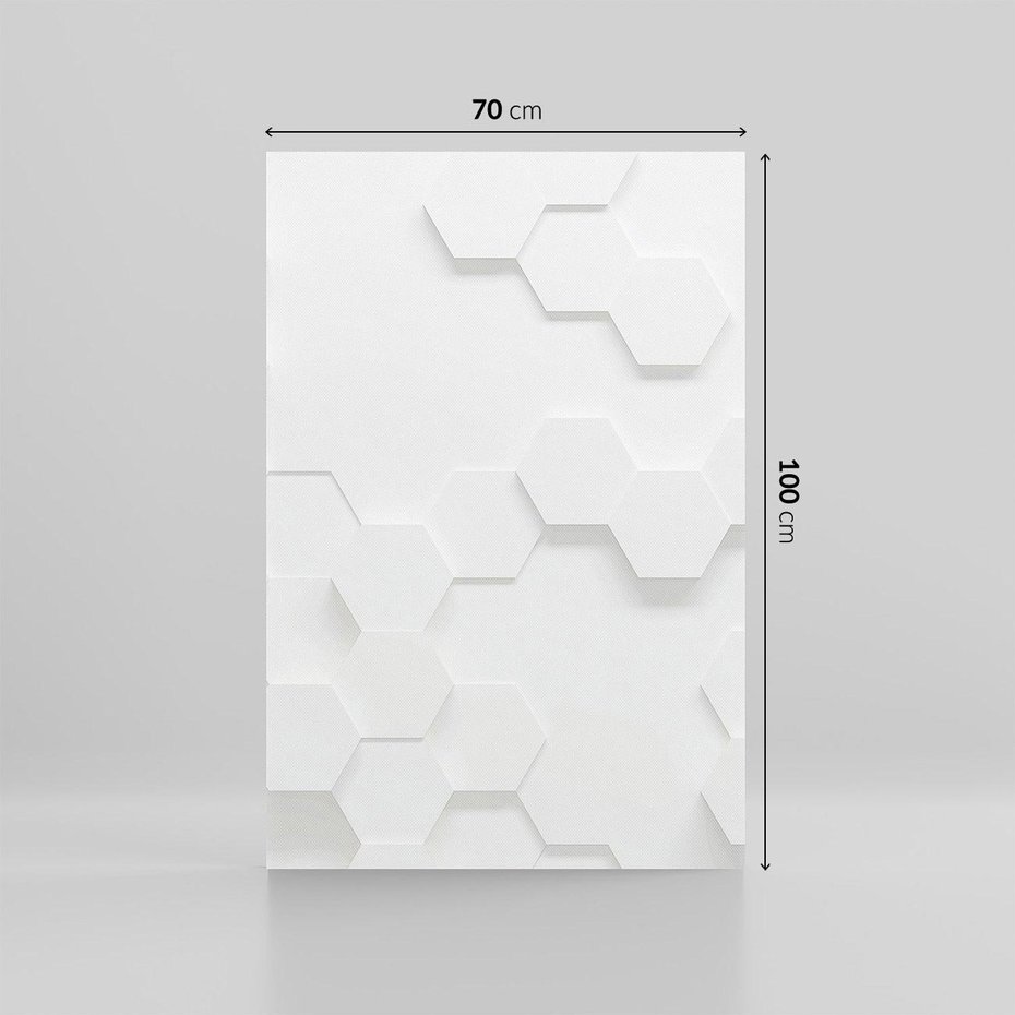 Obraz na płótnie 70x100 - Przestrzenne Zabawy - geometryczne, 3D