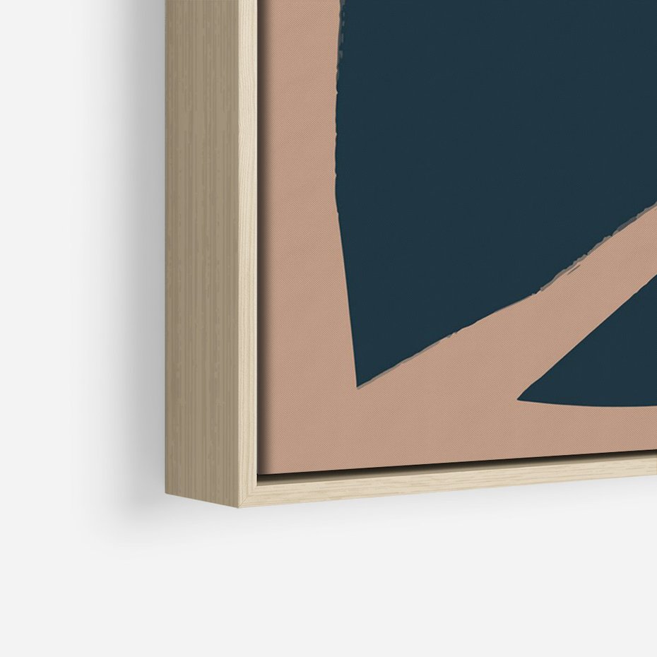 Obraz w ramie 50x70 - Rozkwitająca Wolność Boho - abstrakcyjny obraz, plakat - rama drewno