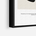 Obraz w ramie 50x70 - Prostota w kształcie - abstrakcja, maźnięcie farbą - rama czarna