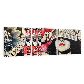 Obraz na płótnie 150x50 - Eksploracja kolorowego graffiti - graffiti