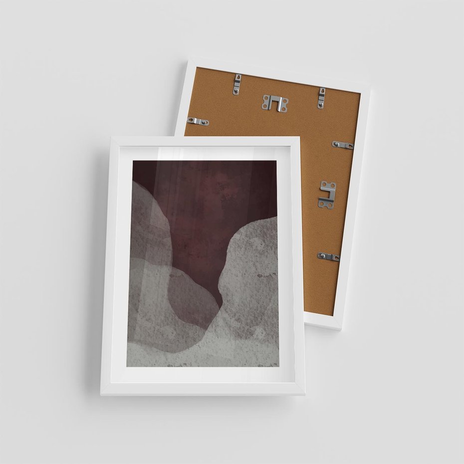 Plakat w ramie 30x40 - Zaklęte Zaburzenia - mroczny plakat, nowoczesne wnętrza - rama biała