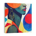 Obraz na płótnie 50x50 - Kolory Kobiety - mural, abstrakcja