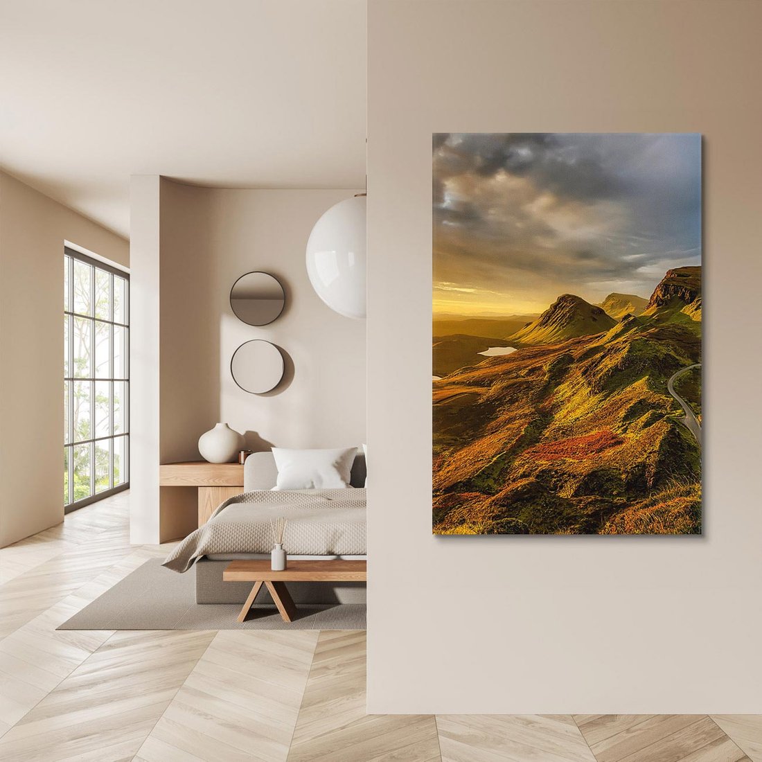 Obraz na płótnie 70x100 - Malownicza panorama górskich skał - góry, skały