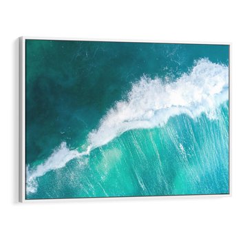 Obraz w ramie 70x50 - Siła i Spokój - morze, ocean - rama biała