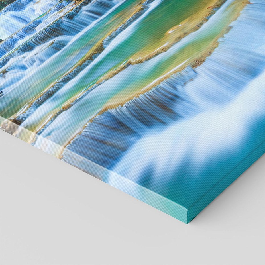 Obraz na płótnie 40x40 - Magia tajlandzkich wodospadów - wodospady, Tajlandia