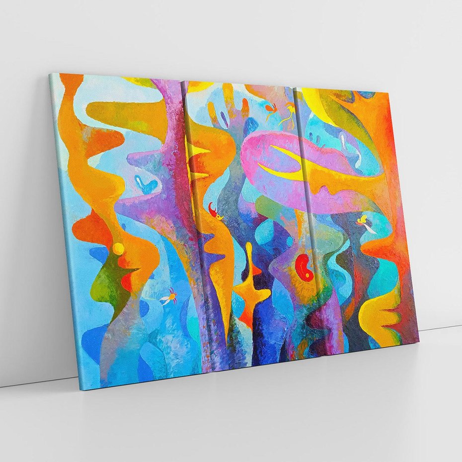 Obraz na płótnie 120x80 - Płomienne Tańce Abstrakcji - energetyczna abstrakcja, dziwne formy