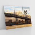 Obraz na płótnie 120x80 - Most w amerykańskim stylu - Philadelphia, most