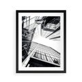 Plakat w ramie 40x50 - Wznoszący się Wysoko - architektura, wysoki wieżowiec - rama czarna