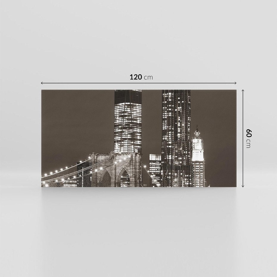 Obraz na płótnie 120x60 - Magia miasta nocą - miasto, noc