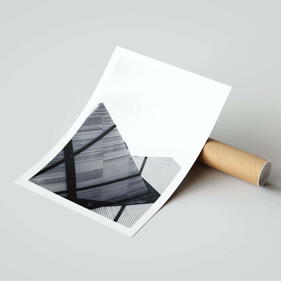 Plakat bez ramy 21x30 - Nowoczesna Metropolia - architektura, proste linie